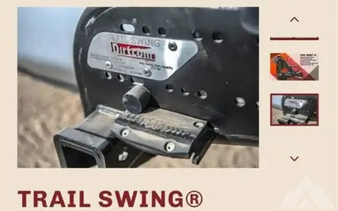 Dirt.com - Trail Swing Tire Holder.