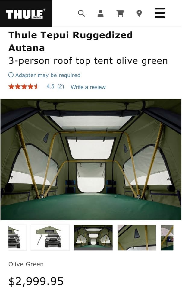 Thule Rooftop Tent in Encinitas, CA (photo 9) — photo 9