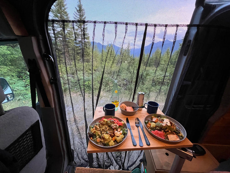  and built-in storage.|RV rental kitchen sink area: wall-mounted hand & dish soap dispensers — photo 4