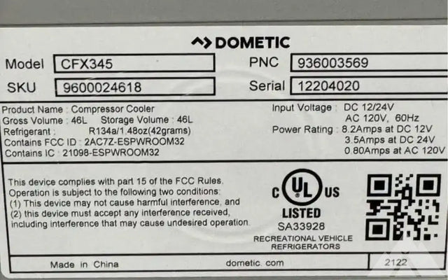 Dometic CFX3 45L portable refrigerator/freezer — photo 3