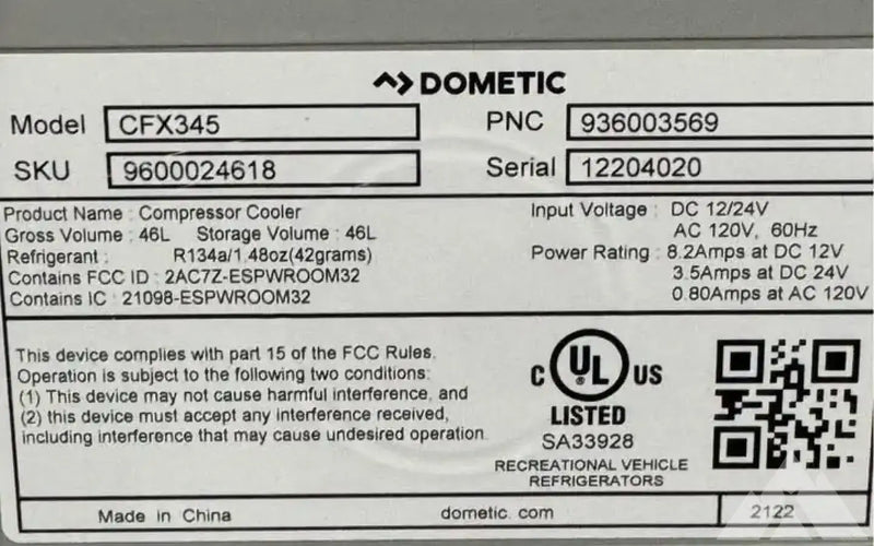 Dometic CFX3 45L portable refrigerator/freezer — used coolers & fridges for sale (photo 3) — photo 3