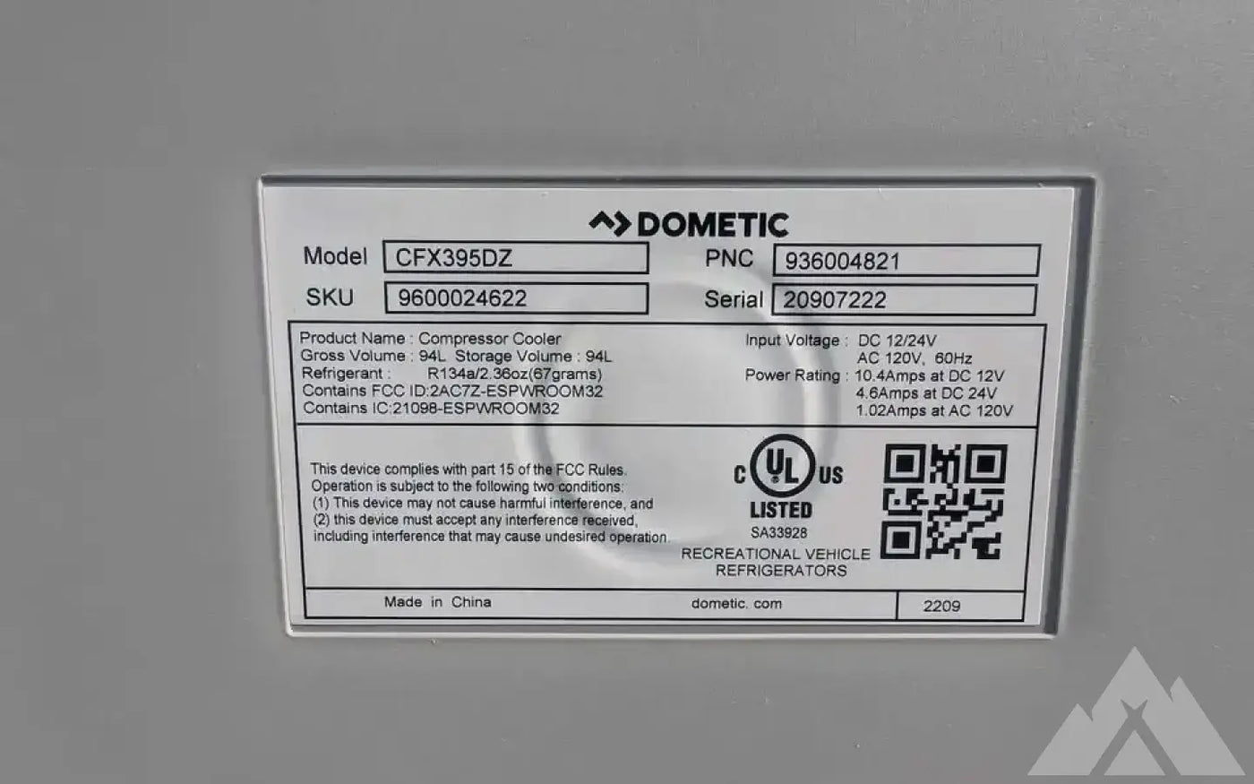 Dometic CFX395DZ 94 Liter Dual Compartment Cooler — used coolers & fridges for sale (photo 4) — photo 4