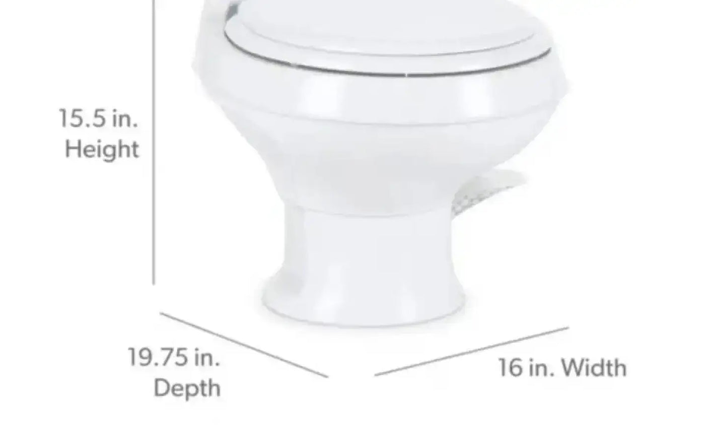 Dometic Gravity Flush RV/Marine Toilet — new showers & toilets for sale (photo 5)