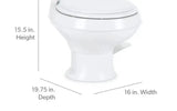Dometic Gravity Flush RV/Marine Toilet — new showers & toilets for sale (photo 5)