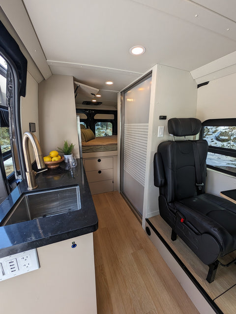 Luxury 4 Season Off Grid Camper Van overland rental
