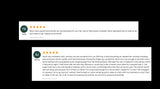Customer reviews praise the RV rental van and host, highlighting a great travel experience.