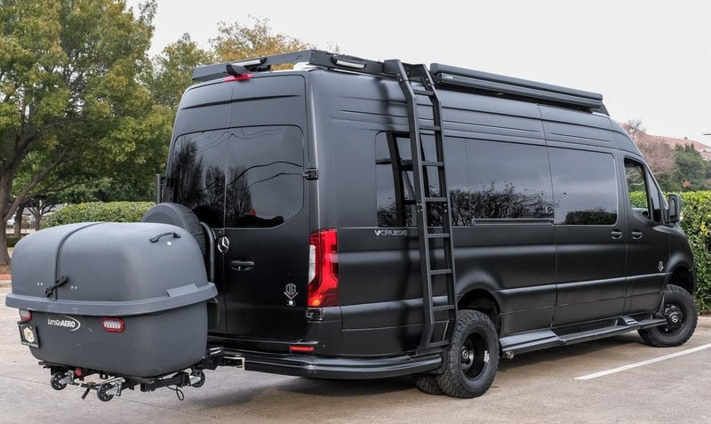 matte black Mercedes-Benz Sprinter adventure van — photo 4