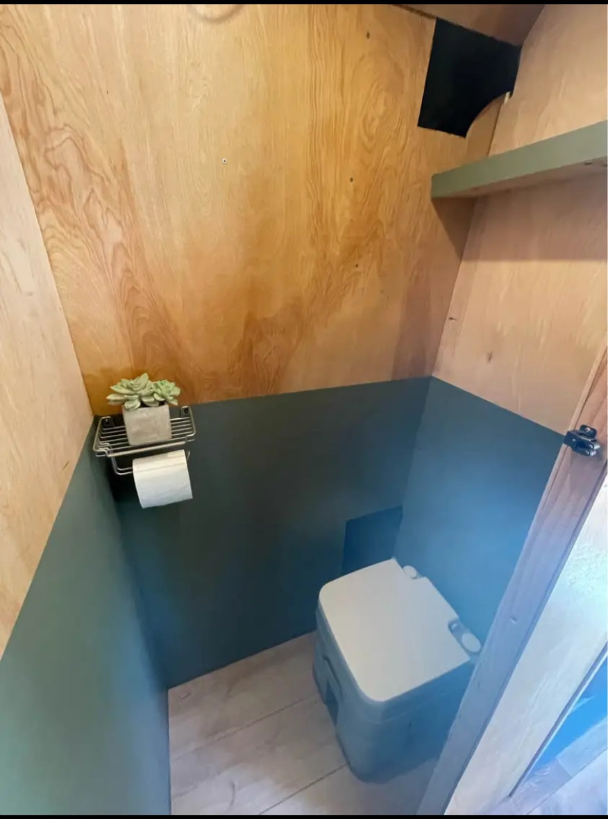 By Denver International Airport, a heated cabin on wheels — photo 16