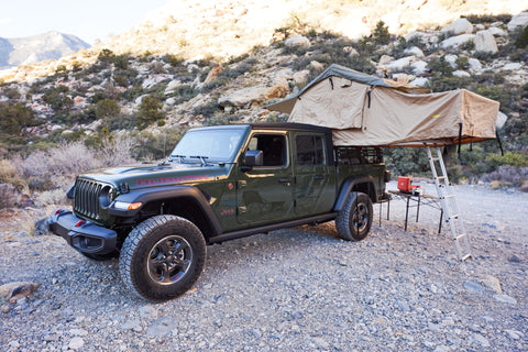 Jeep Gladiator Overland Adventure rig RTT and Camping Gear -iKamper overland rental