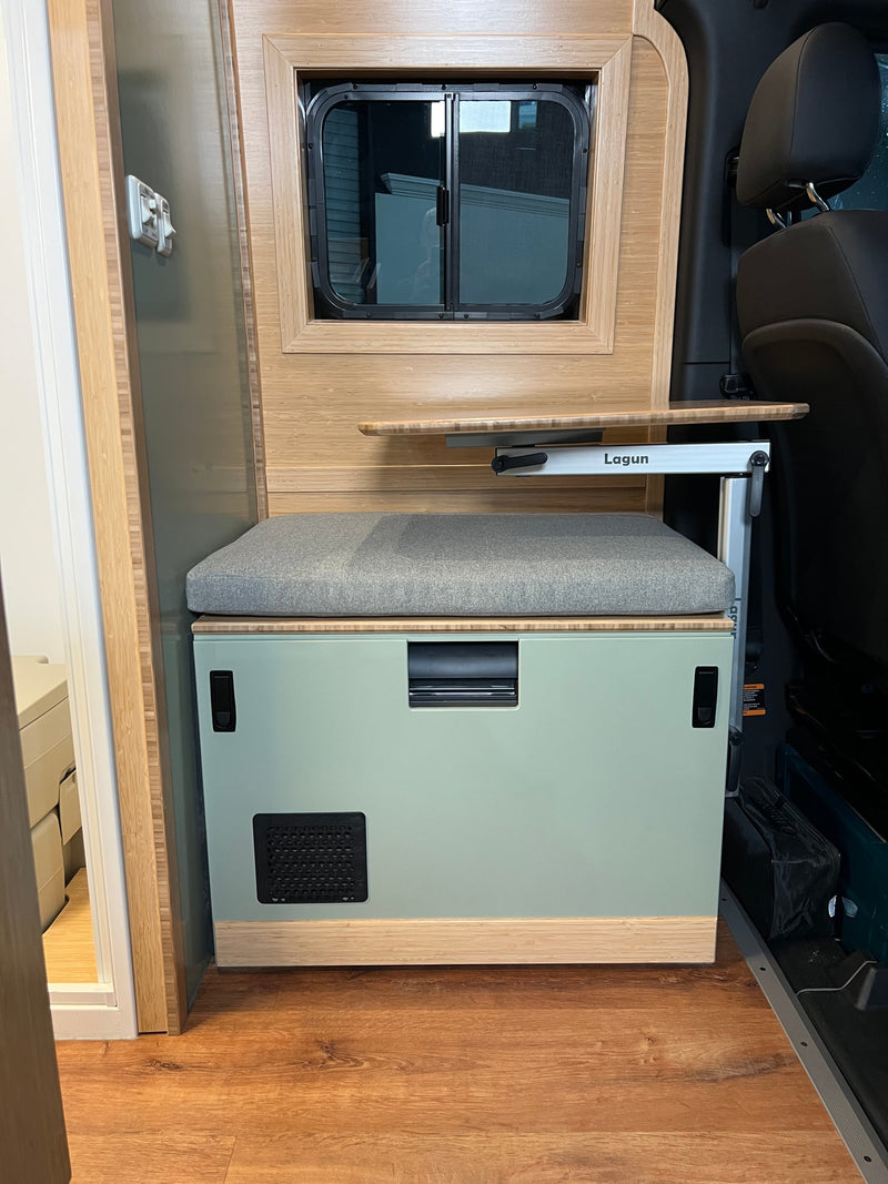  is ready for your next RV rental adventure.|Modern rv rental van interior featuring a compact kitchen sink — photo 3
