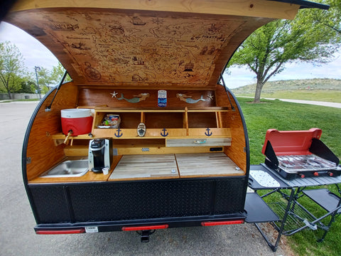 2022 Bend Teardrop 6'x12' with Bunk *Pirate Edition* — photo 5