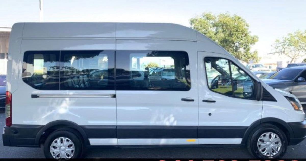  space-saving sleep with attached organizers.|Specs for a 2015 Ford Transit T-350 Diesel Passenger Van: 1-owner — photo 11
