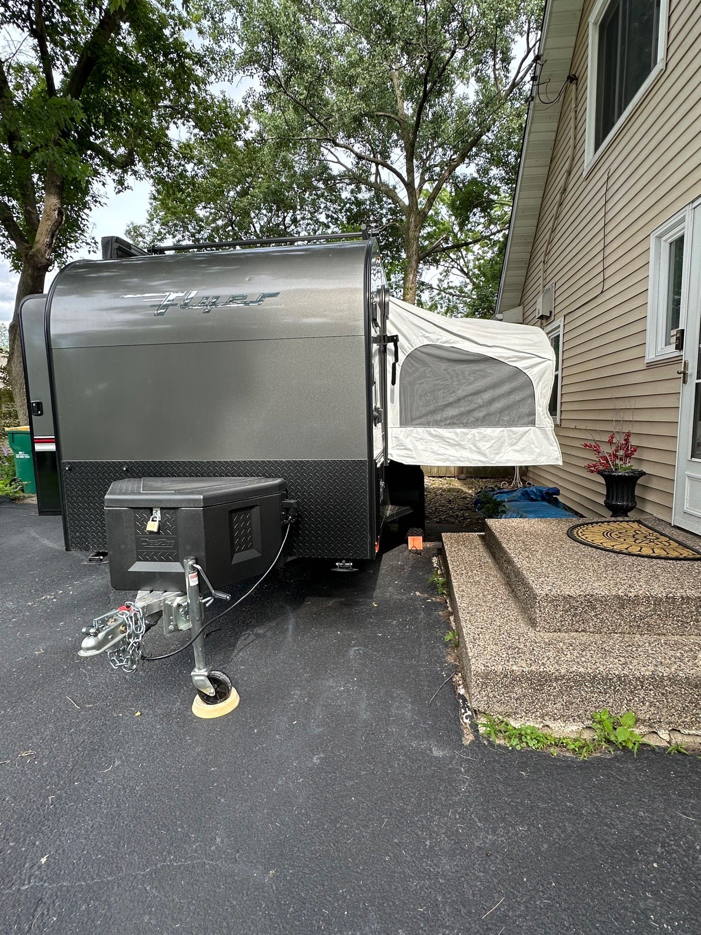  and a spare. Ready for adventure.|Compact off-road travel trailer — photo 2