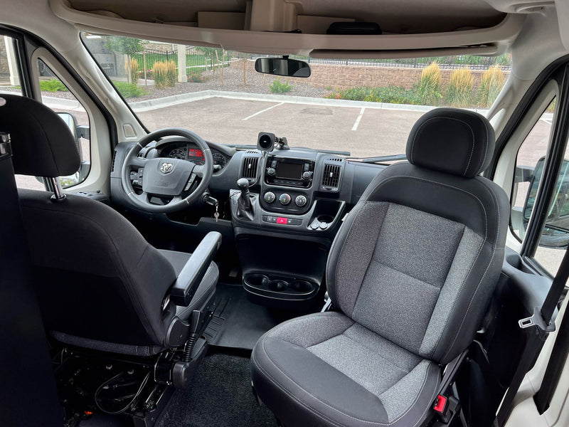  perfect for van life adventures.|Scenic RV rental: Enjoy lakeside mountain views from your camper van. Coffee & croissants for a perfect morning.|This dark grey RV rental van with a sunshade is ready for scenic road trips — photo 20