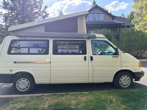 Classic VW EuroVan Camper with Pop-Top, Stove, Sink & Fridge overland rental