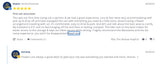 GoCamp RV rental: Sharon's positive review of her van excursion highlights comfort, followed by GoCamp's reply.