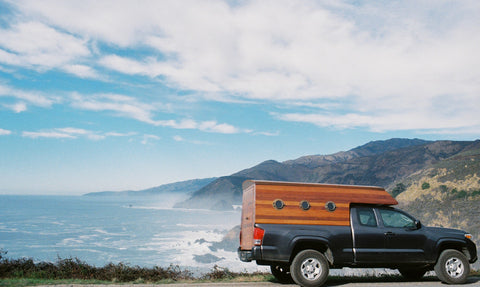 Custom Redwood Truck Camper on a 2017 Tacoma overland rental