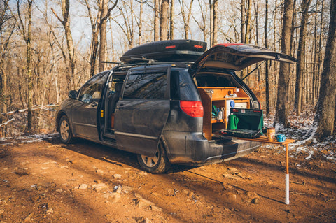 Ozark Vanderlust -- Toyota Sienna Converted Stealth Campervan! overland rental