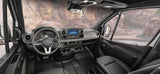 Spacious Mercedes-Benz van interior, perfect for your next rv rental adventure through scenic landscapes.