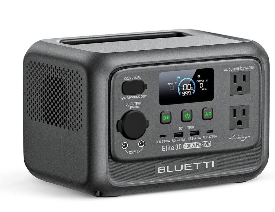 BLUETTI Elite 30 V2 Portable Power Station 600W (Power Lifting 1500W), 288Wh LiFePO4 Battery in Ottawa, ON (photo 1)