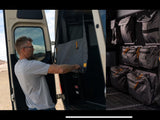  preparing for adventure travel with efficient gear organization.|A smiling woman