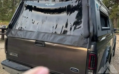 Flated camper shell and bed — used for sale in Boise, ID (photo 4)