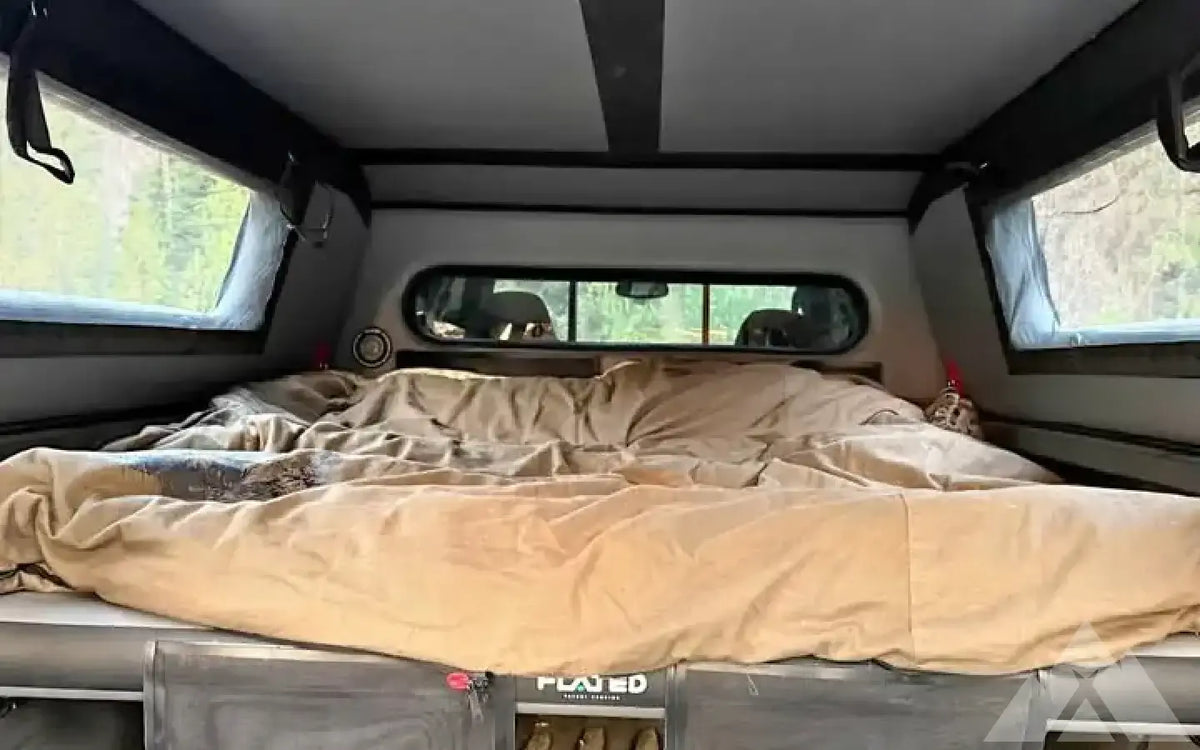 Flated camper shell and bed — used for sale in Boise, ID (photo 5) — photo 5