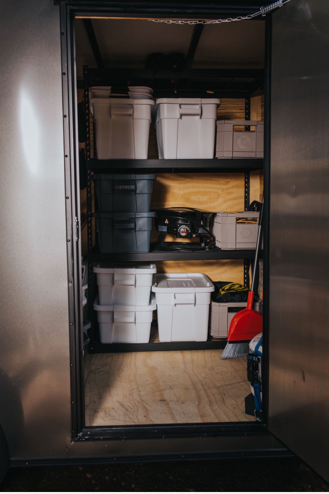  towed by a Jeep. Ideal for an RV rental alternative.|Inside an organized RV rental trailer — photo 2