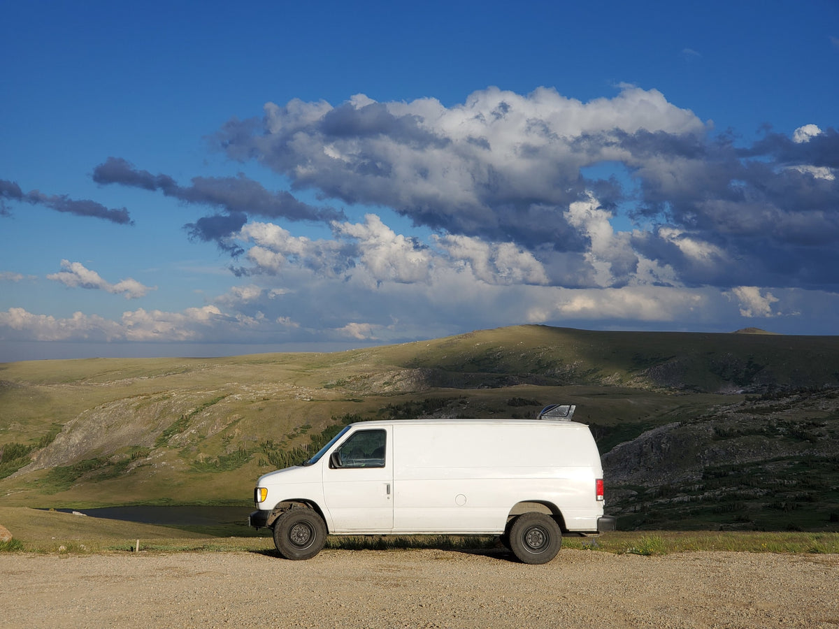 White camper van
