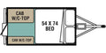 “Astrid” 2 Person Micro Pop-Up Trailer