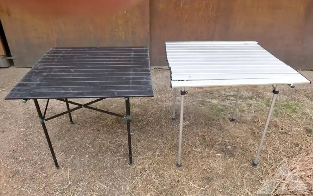 Fold fup camp table Coleman and Slumberjack — used camp furniture for sale — photo 1