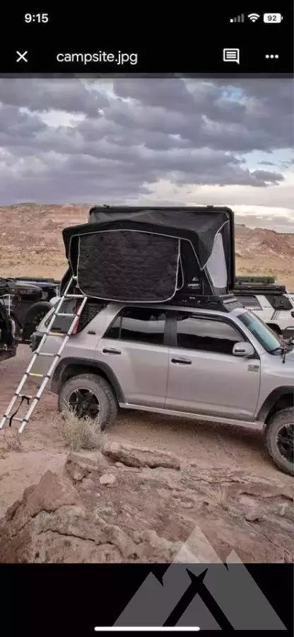 Free Spirit Recreation 49” Silver Roof Top Tent — used rooftop tents for sale (photo 2) — photo 2