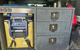 Freezer with enclosure and drawers — used drawer systems for sale