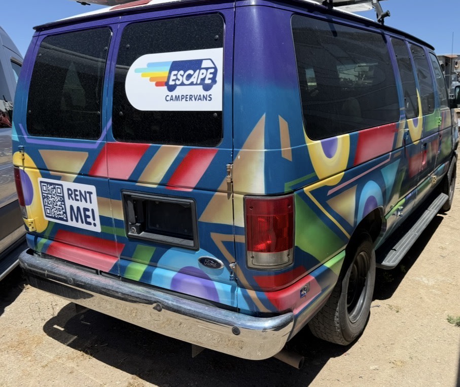  graffiti-painted Ford van — photo 2