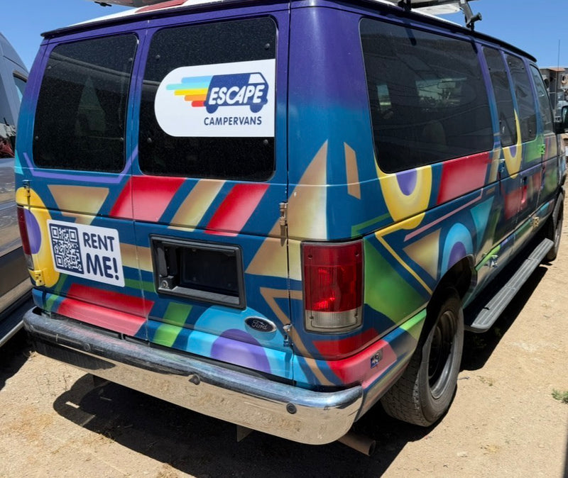  graffiti-painted Ford van — photo 2