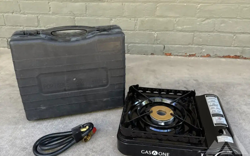 Gas One 1-Burner Portable Butane Camp Stove — used camp kitchen for sale — photo 1