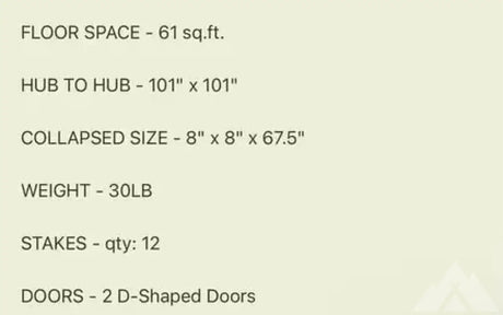 Gazelle T4 Hub Tent — used tents & canopies for sale (photo 5)