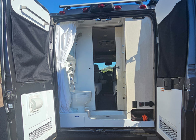  and lounge area for comfortable travel.|Experience comfort in this RV rental's interior — photo 14