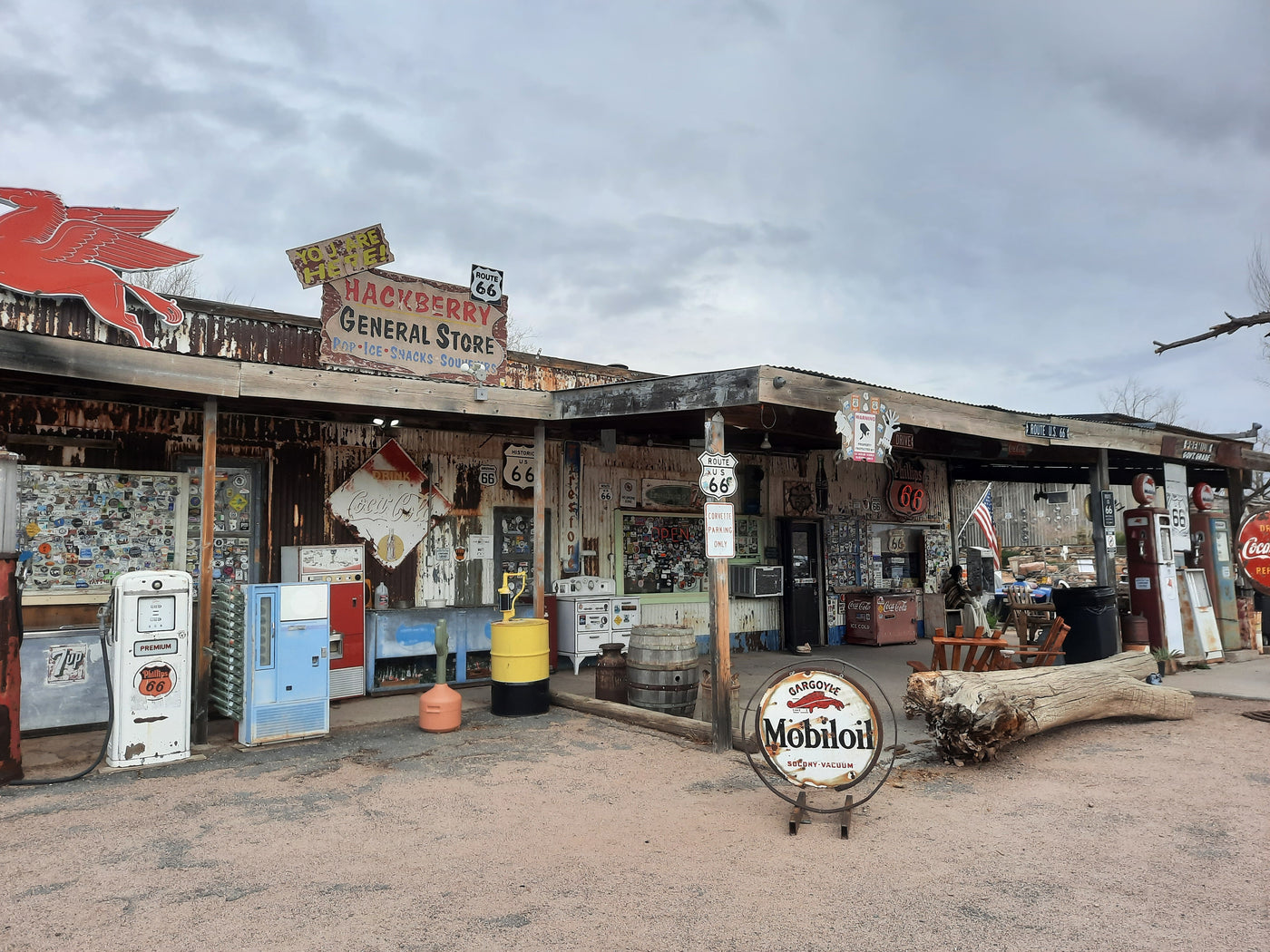 An RV rental journey along Route 66 must include Hackberry General Store, a rustic gem with vintage signs and gas pumps. — photo 18