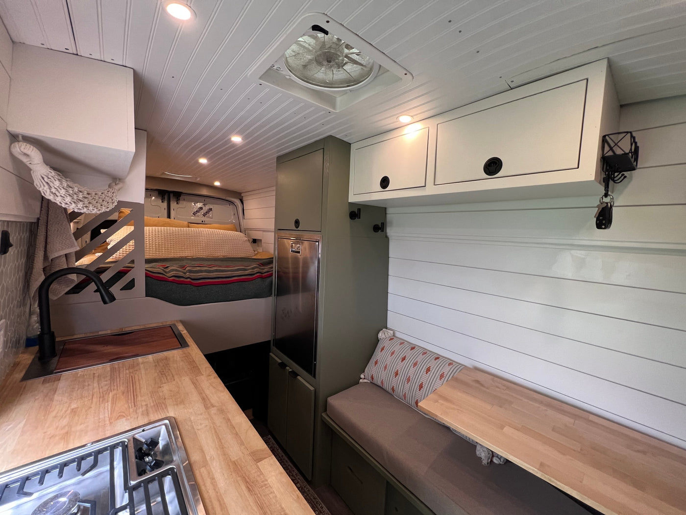  rugged plain at sunset under a cloudy sky.|Inside an RV rental — photo 6