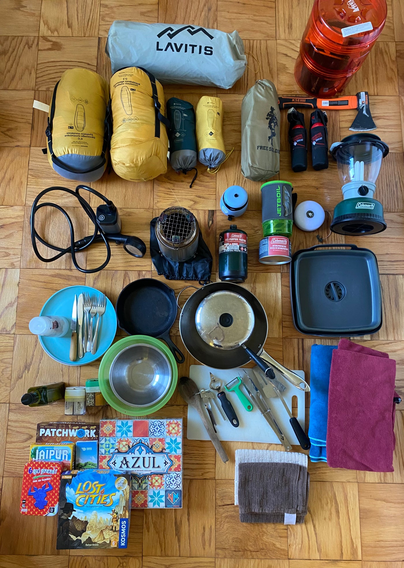 Everything for your next RV rental adventure! Camping gear, cooking essentials, & games for outdoor fun and travel. — photo 10