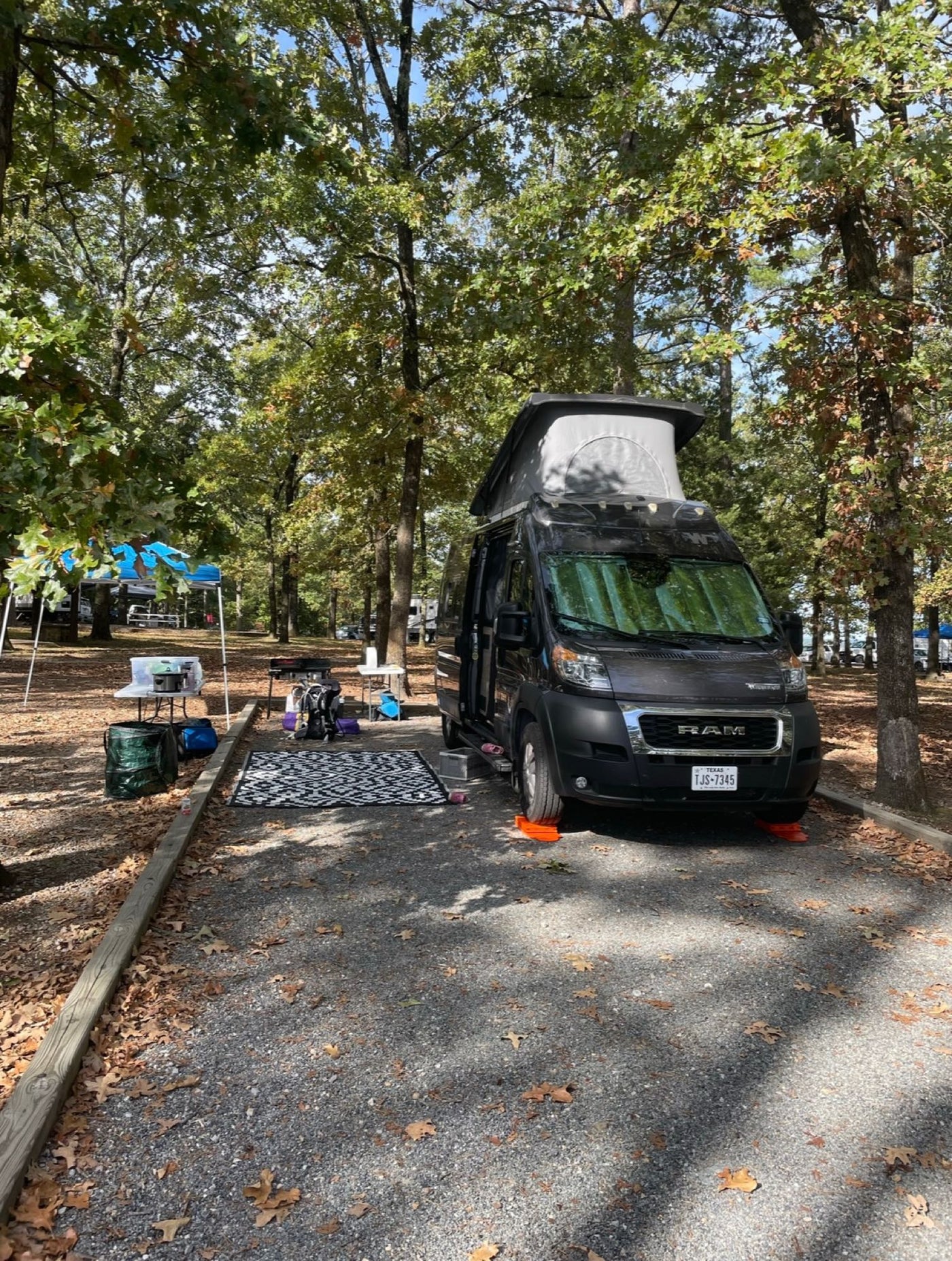  ready for adventure. Ideal for camping.|Relaxing RV rental setup: Winnebago Solis with awning deployed — photo 2