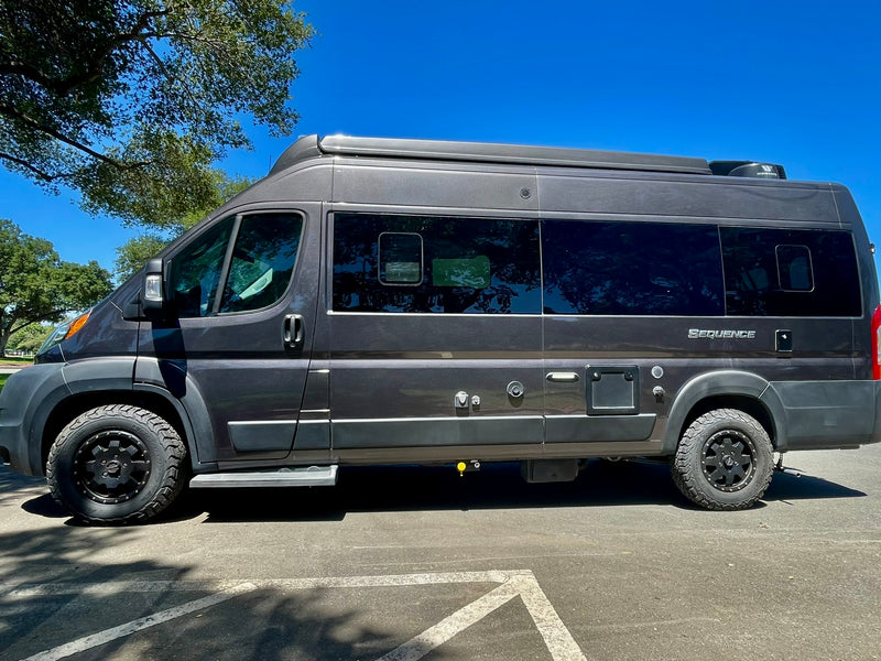  surrounded by trees.|Rugged BFGoodrich All-Terrain T/A KO2 tires and Raceline wheels on an RV rental — photo 5