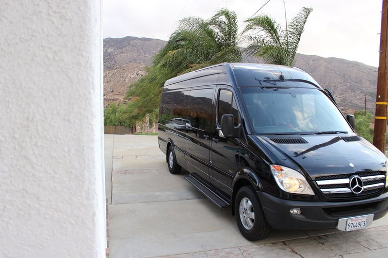 Black Mercedes-Benz Sprinter van — photo 1