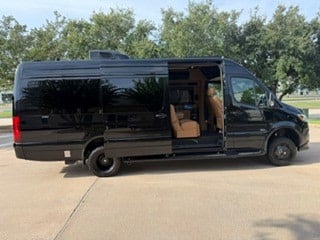  and ignition keys.|This black Mercedes Sprinter RV rental — photo 15