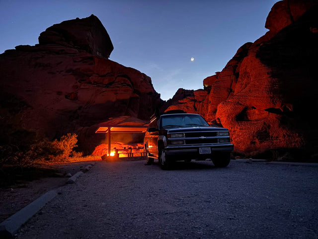  glowing red rock cliffs