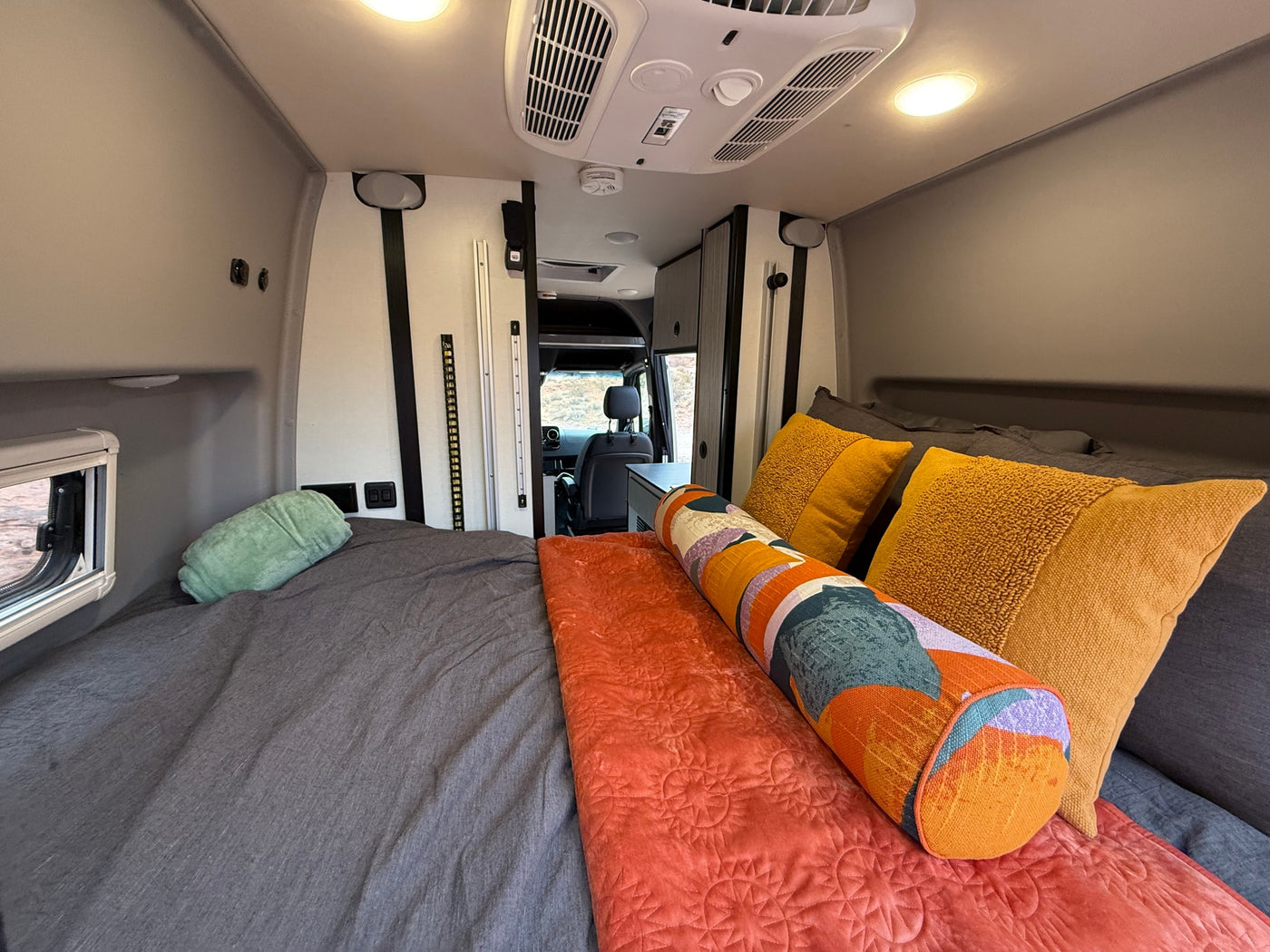  featuring an RV rental and other vehicles.|Relaxing at an RV rental campsite at sunset. Features cozy seating — photo 37