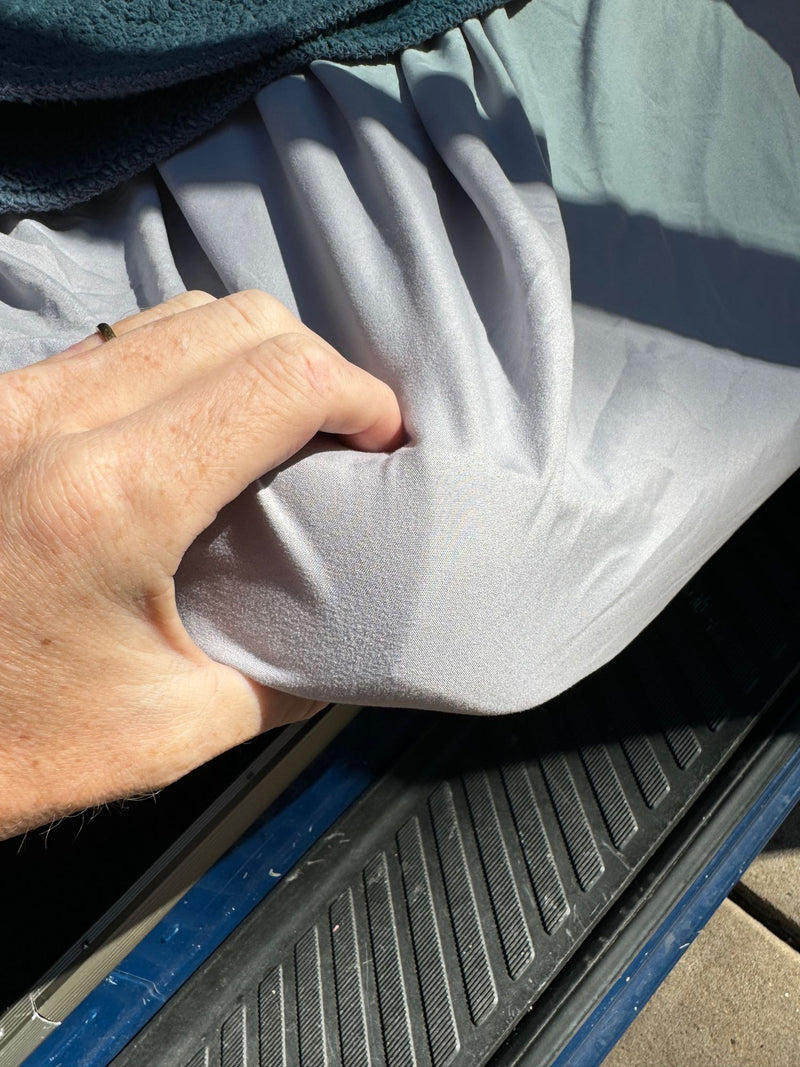  and digital display.|RV rental interior: A wooden tray with four cup holders sits on the floor mat — photo 12