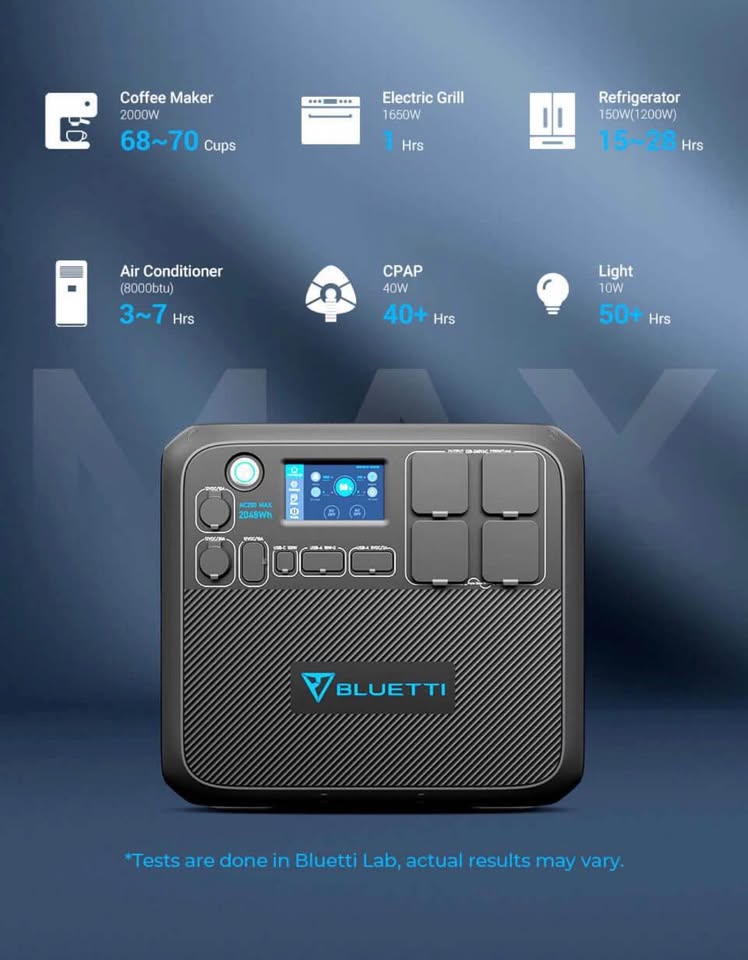 BLUETTI AC200MAX Portable Power Station in El Cajon, CA (photo 3) — photo 3