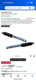 Bilstein steering stabilizer shocks 5100